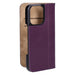 Mike Galeli Book Case Marc für iPhone 16 Pro Leder Case in Aubergine