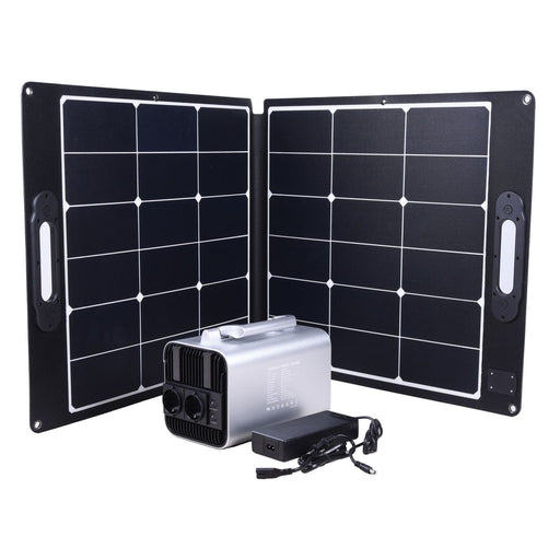 Produktbild Solaranlage - Sunlight Solarpanel GSM100W + BPI Portable Batterie BPS-300MB