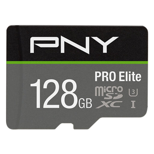 Produktbild Speicherkarte - PNY PRO Elite 128GB microSDXC-Speicherkarte + SD-Adapter, 100MB/s Lesegeschwindigkeit
