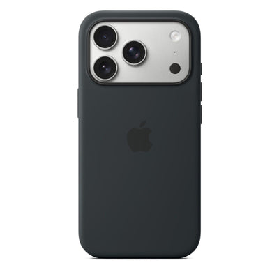 Silikon Case iPhone 17 Pro Schwarz mit MagSafe