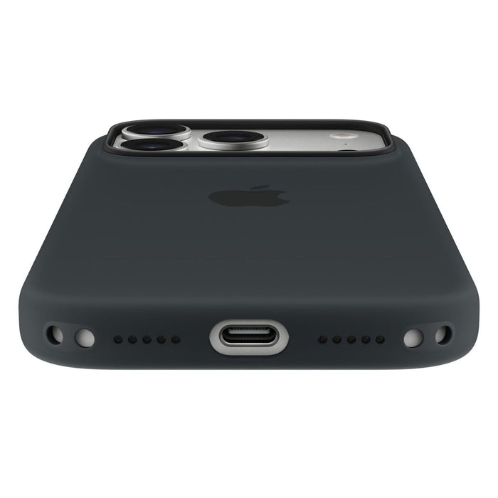 Apple iPhone 17 Pro Silikon Case mit MagSafe Schwarz