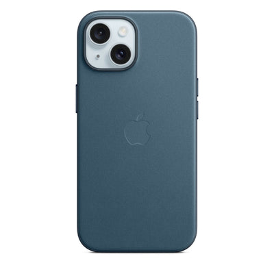 Feingewebe Case Pazifikblau passend für iPhone 15 mit Magsafe
