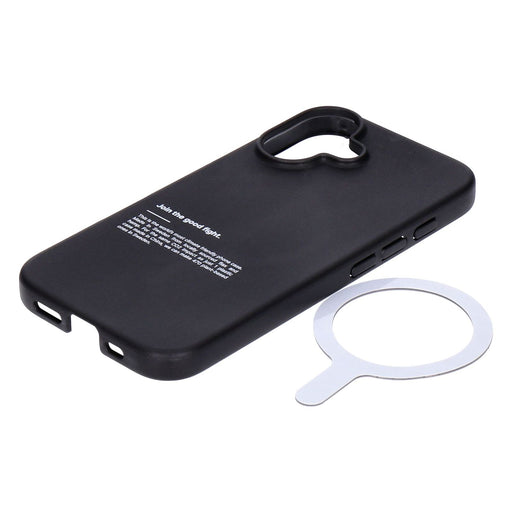 Produktbild Smartphone-Hülle - agood company PLANTPRTCT Case schwarz passend für iPhone 16 Join the good fight mit Magsafe