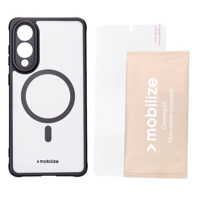 Protection Pack passend für Samsung S25 Edge Hybrid Clearblack Case und Displayschutz