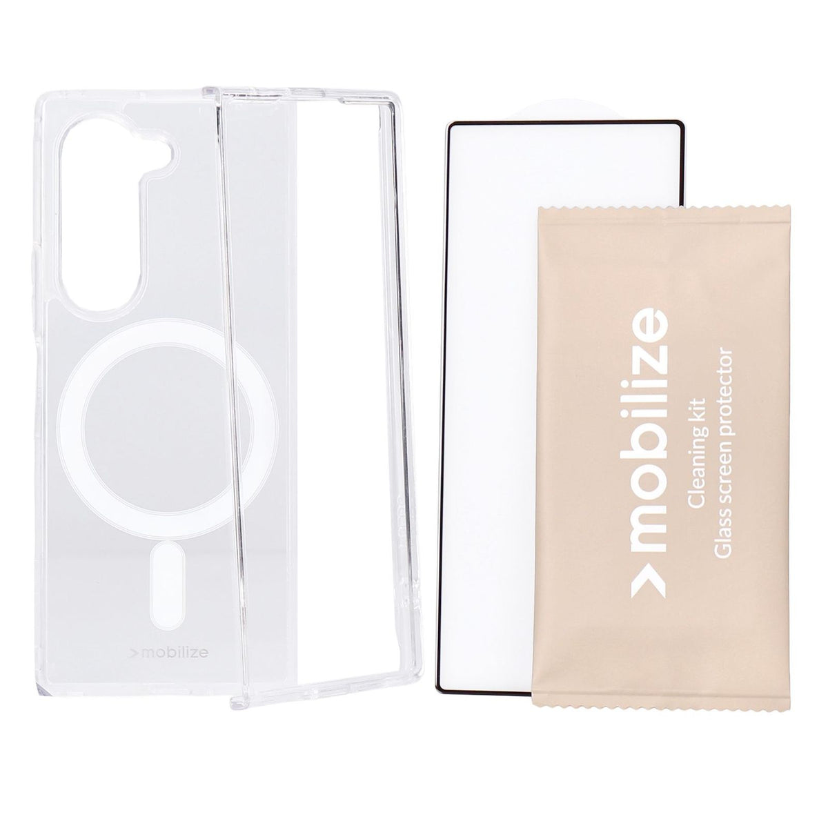 Produktbild Smartphone-Hülle - Mobilize Protection Pack passend für Samsung Z Fold6 Clear Case und Displayschutz