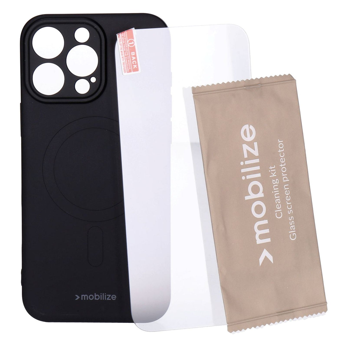 Produktbild Smartphone-Hülle - Mobilize Protection Pack passend für iPhone 16 Pro Max schwarz Case und Displayschutz