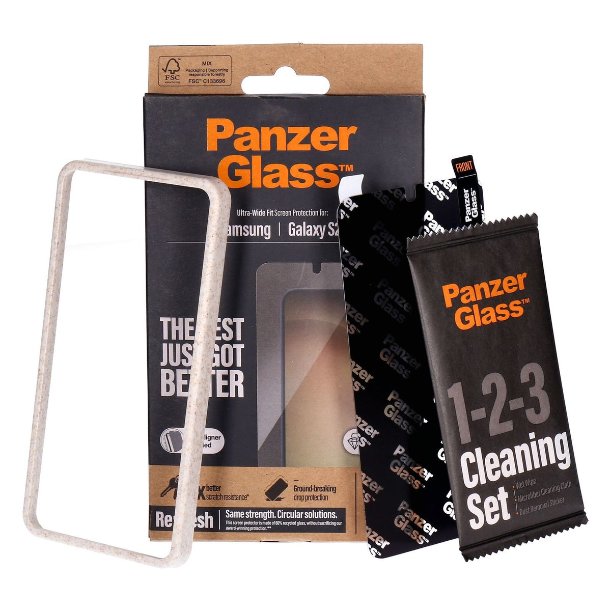Produktbild Displayschutzglas - PanzerGlass Ultra Wide Fit Screen Protection passend für Samsung Galaxy S24