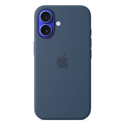 Silikon Case mit MagSafe Denim passend für iPhone 16