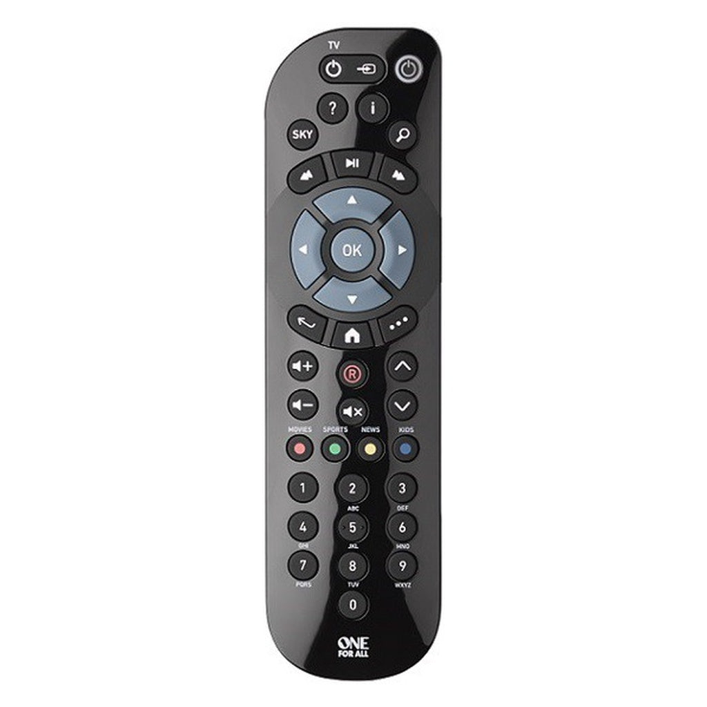 Produktbild Universal-Smart-TV-Fernbedienung - One For All Sky Q Fernbedienung Soundbar- Lautsprecher, TV, TV-Tuner Drucktasten