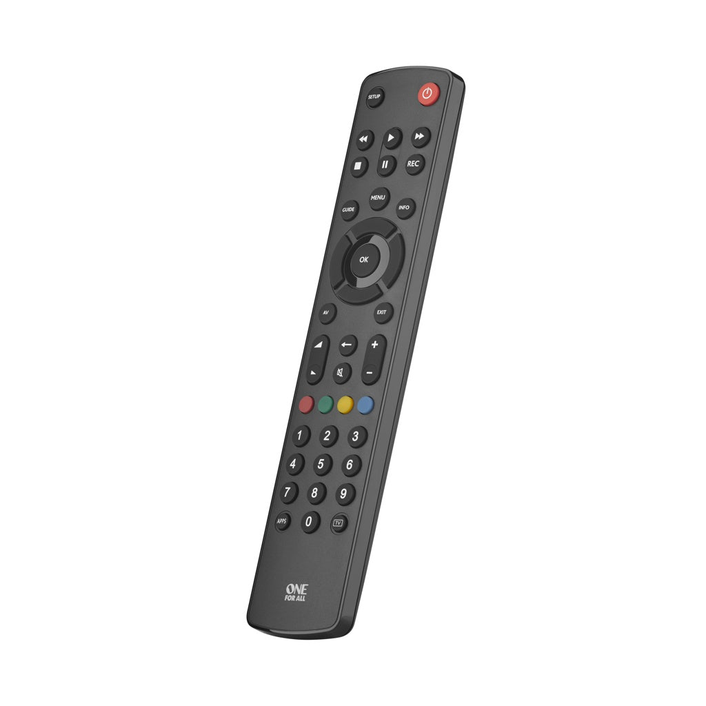 Produktbild Universal-Fernbedienung - One For All Basic URC 1210 Fernbedienung IR Wireless TV Drucktasten