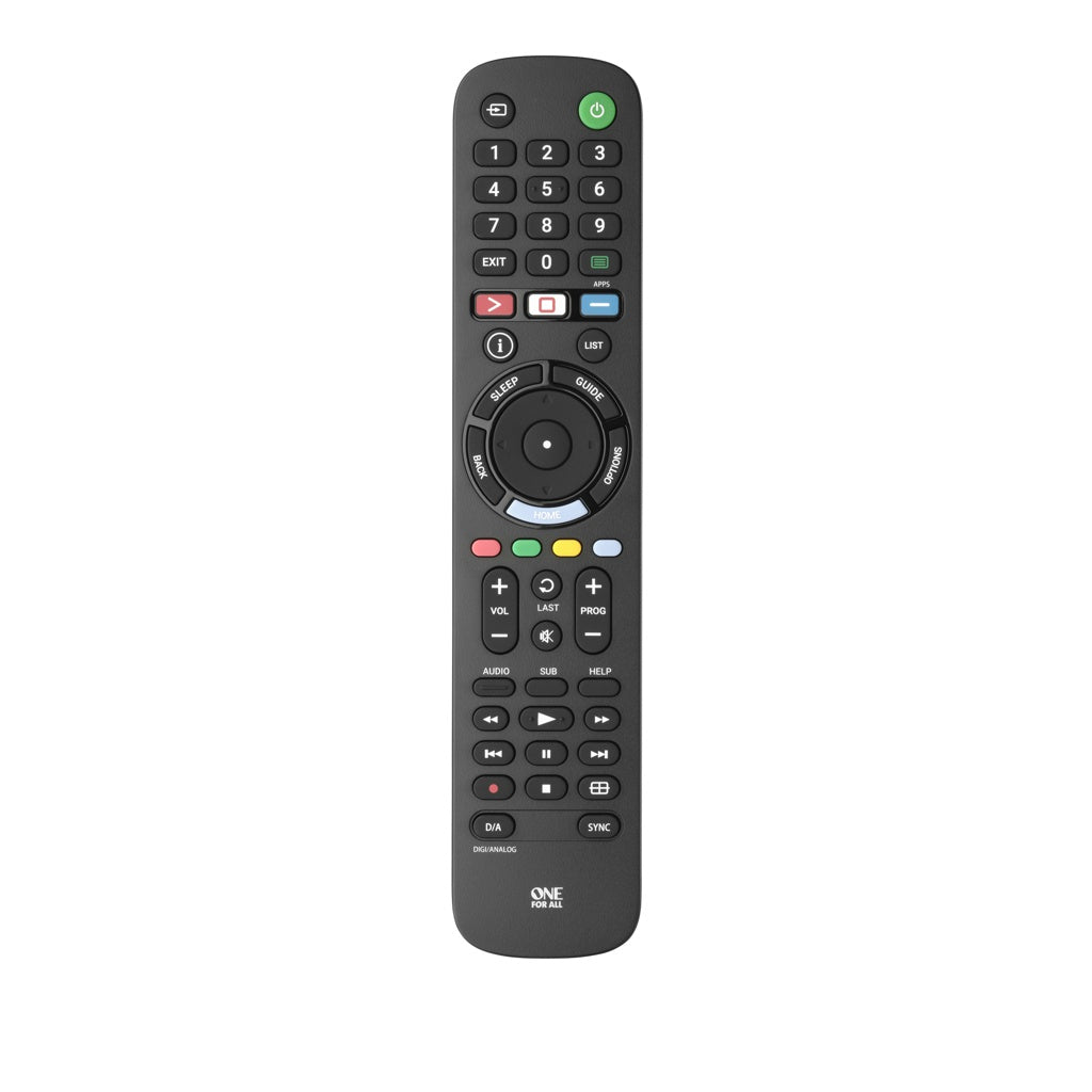 Produktbild Universal-Smart-TV-Fernbedienung - One For All TV Replacement Remotes URC 4912 Fernbedienung IR Wireless Drucktasten