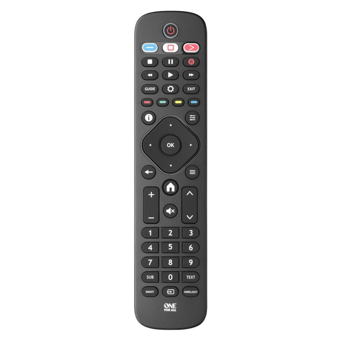 One For All TV Replacement Remotes URC4913 Fernbedienung IR Wireless Drucktasten