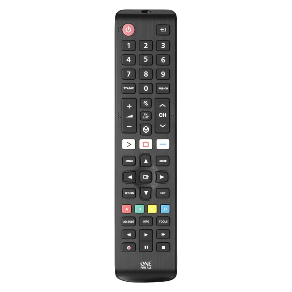 Produktbild Universal-Smart-TV-Fernbedienung - One For All TV Replacement Remotes URC4910 Fernbedienung IR Wireless Drucktasten