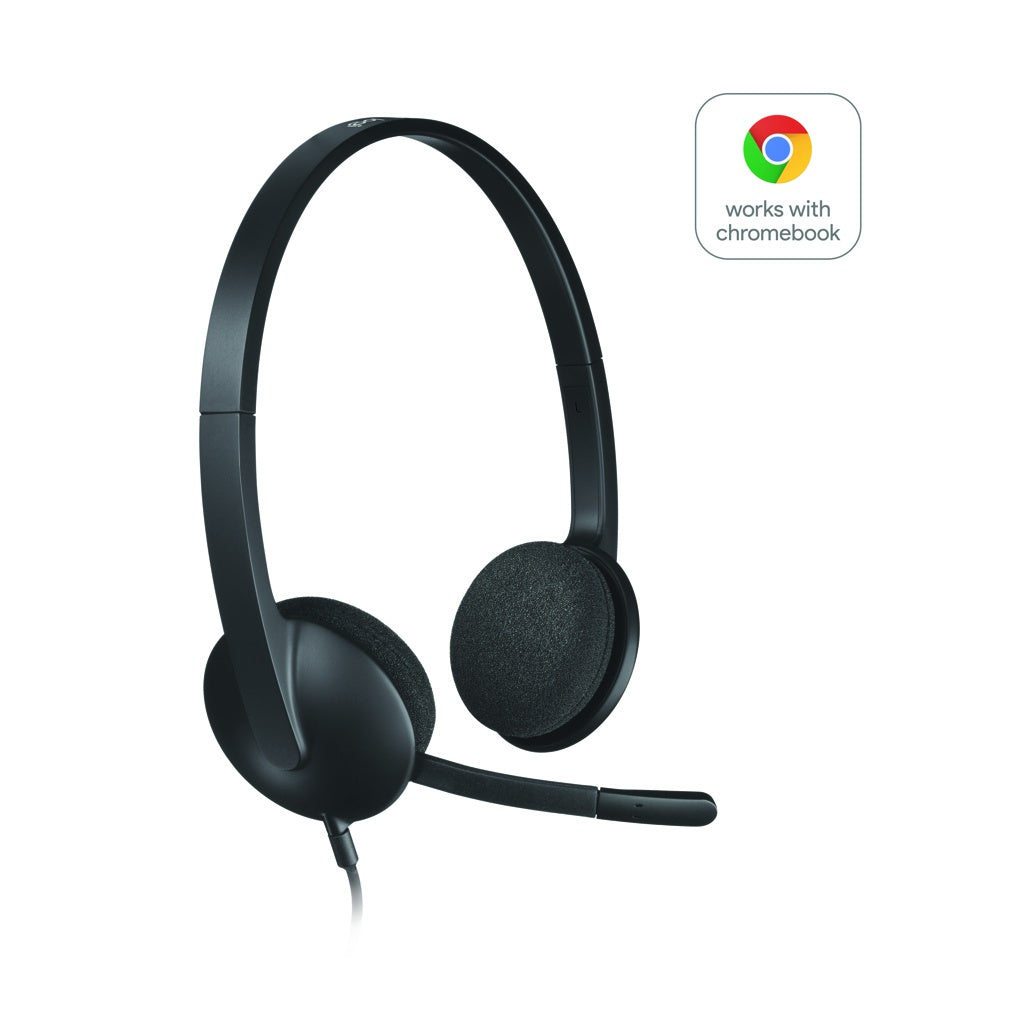 Produktbild PC-Headset - Logitech H340 USB Computer Headset Kopfhörer Verkabelt Kopfband Büro/Callcenter USB Typ-A
