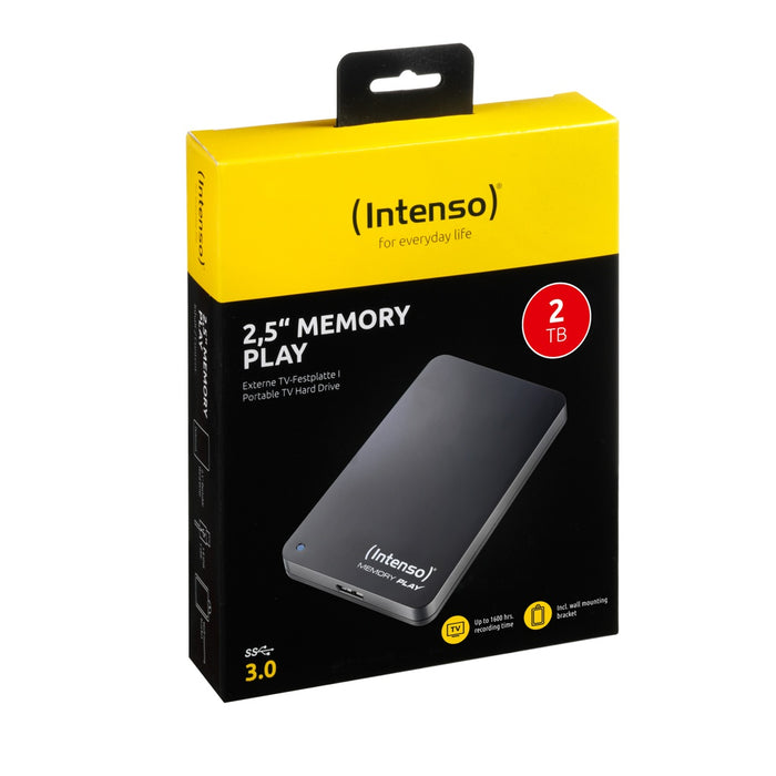 Intenso Festplatte 2TB USB 3.0 6.35cm 2.5'' schwarz - Festplatte - 2,5\" Externe Festplatte