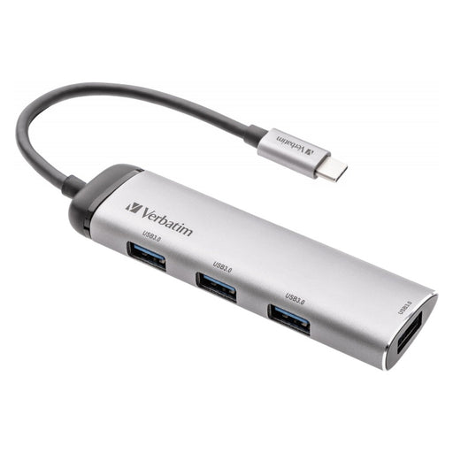 Produktbild USB-Adapter - Verbatim USB-C Multiport-Hub 4-Port USB 3.2 Gen 1