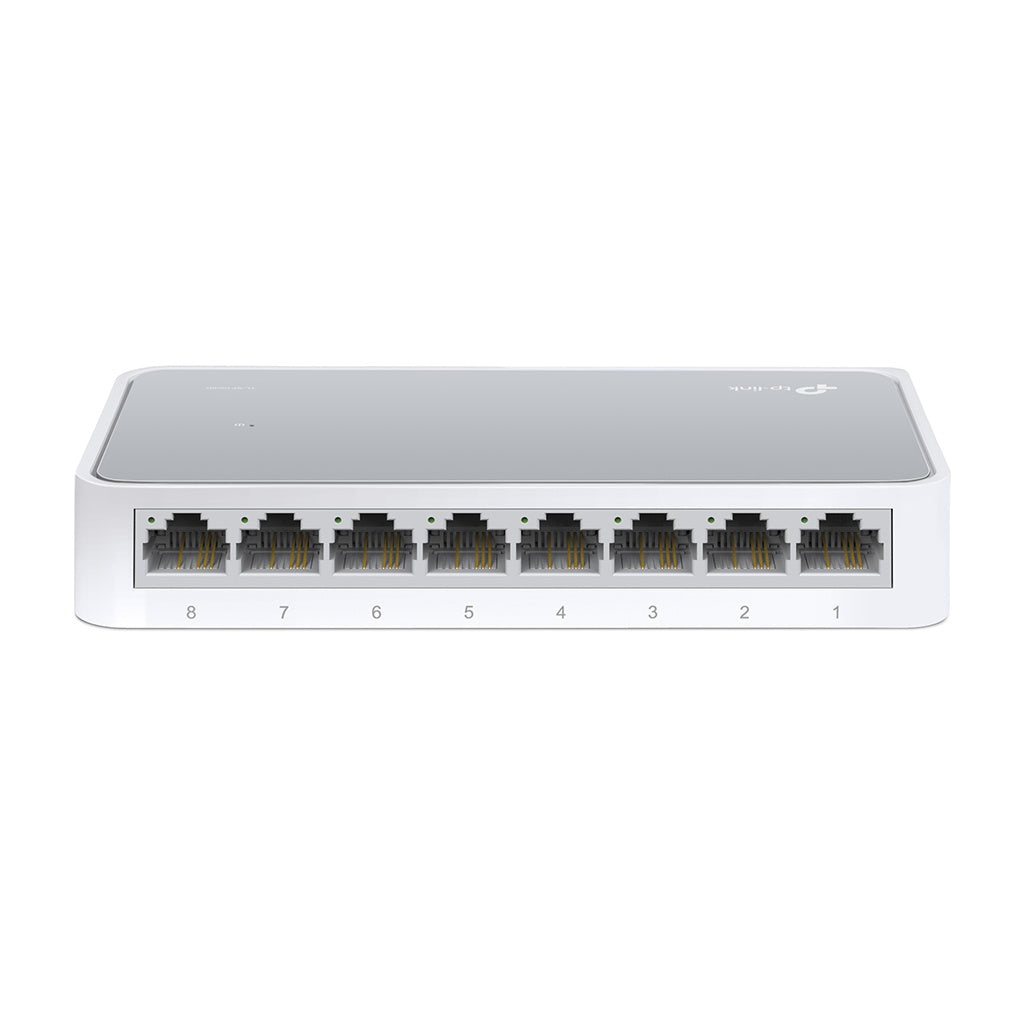 Produktbild Netzwerk-Switch - TP-Link TL-SF1008D Unmanaged Fast Ethernet (10/100) Weiß