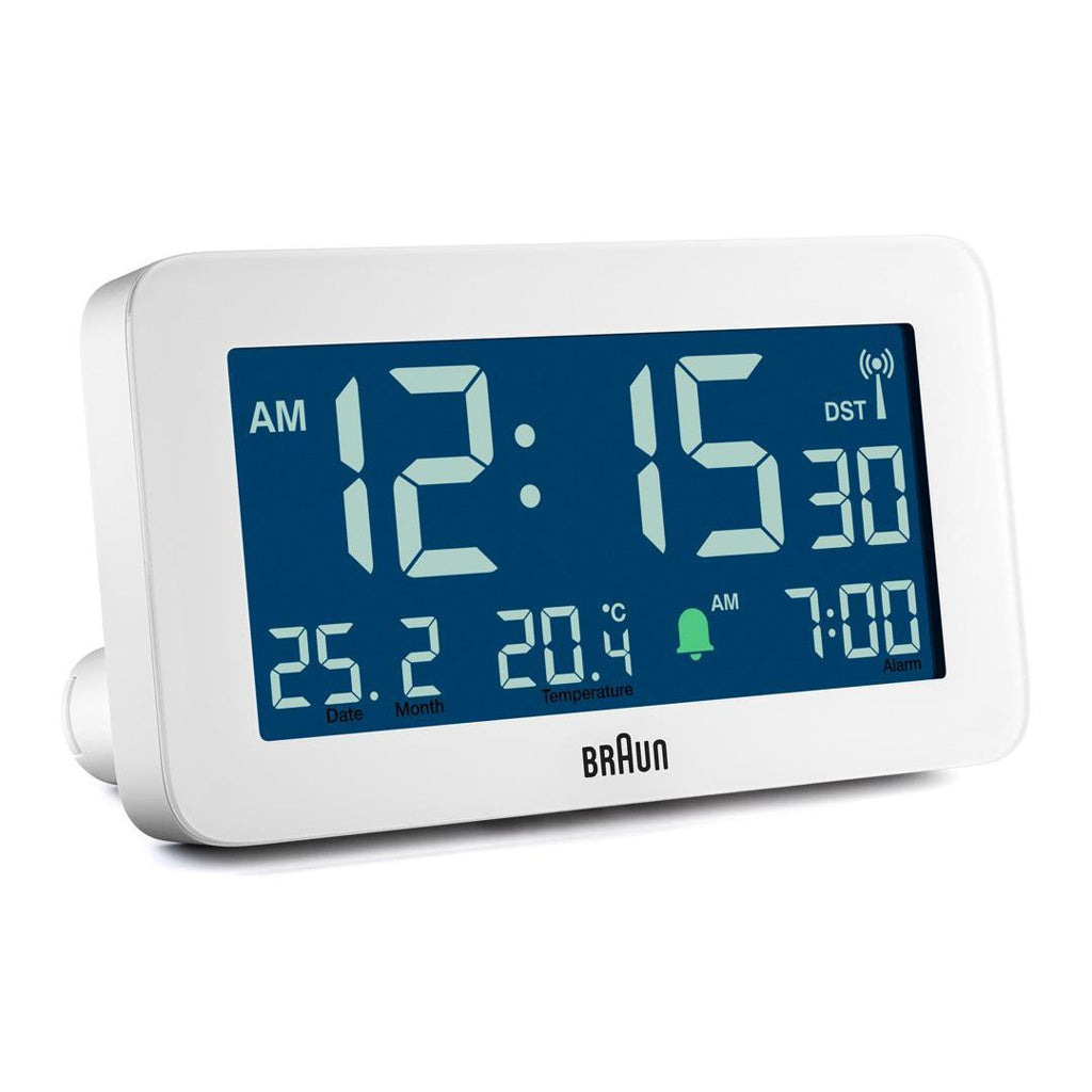 Produktbild Funk-Radiowecker - Braun BC10 Digitaler Wecker Weiß