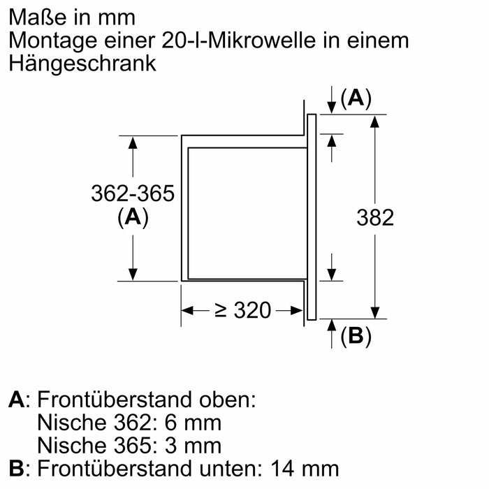 Bosch Serie 2 BFL623MB3 Mikrowelle Integriert Solo-Mikrowelle 20 l 800 W Schwarz