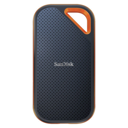 Produktbild externe SSD - SanDisk Extreme PRO Portable SSD V2 4TB USB Typ-C Gen 2 (3.1 Gen 2) Schwarz, Orange