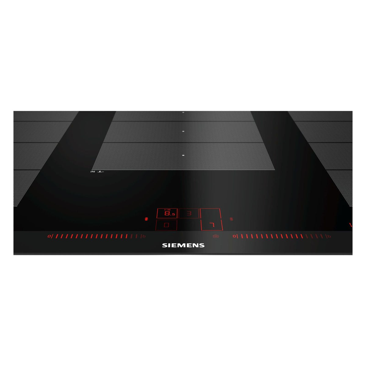 Produktbild Induktions-Kochfeld - Siemens iQ700 EX975LXC1E Induktionskochfeld 90cm Integriert Zonen-5 Zonen Schwarz, Edelstahl