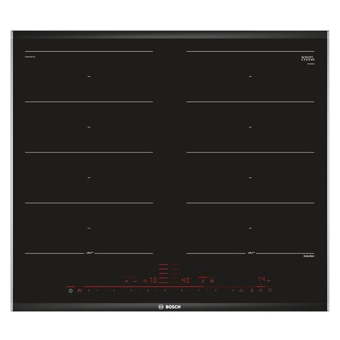 Bosch PXX675DC1E Kochfeld Schwarz, Edelstahl Integriert Zonen-Induktionskochfeld 4 Zone(n)