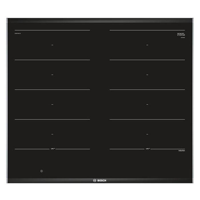 Bosch PXX675DC1E Kochfeld Schwarz, Edelstahl Integriert Zonen-Induktionskochfeld 4 Zone(n)