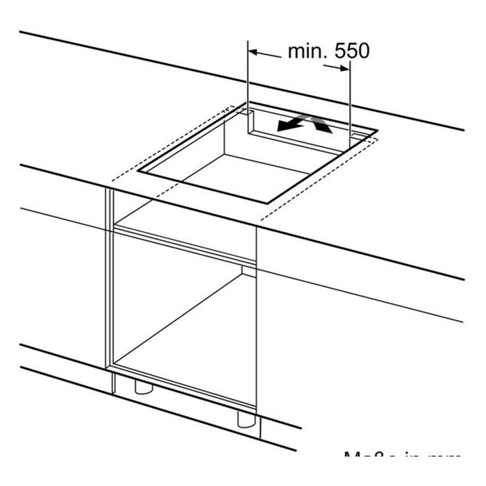 Bosch PXX675DC1E Kochfeld Schwarz, Edelstahl Integriert Zonen-Induktionskochfeld 4 Zone(n)