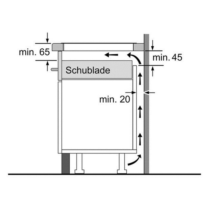 Bosch PXX675DC1E Kochfeld Schwarz, Edelstahl Integriert Zonen-Induktionskochfeld 4 Zone(n)