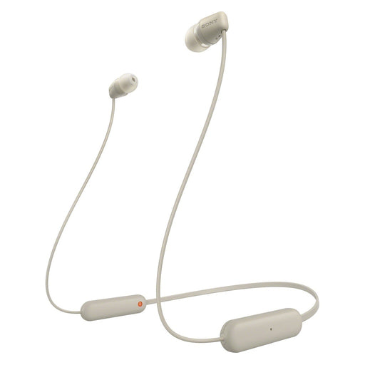 Produktbild wireless In-Ear-Kopfhörer - Sony WI-C100 Kopfhörer Kabellos im Ohr Anrufe/Musik Bluetooth Beige