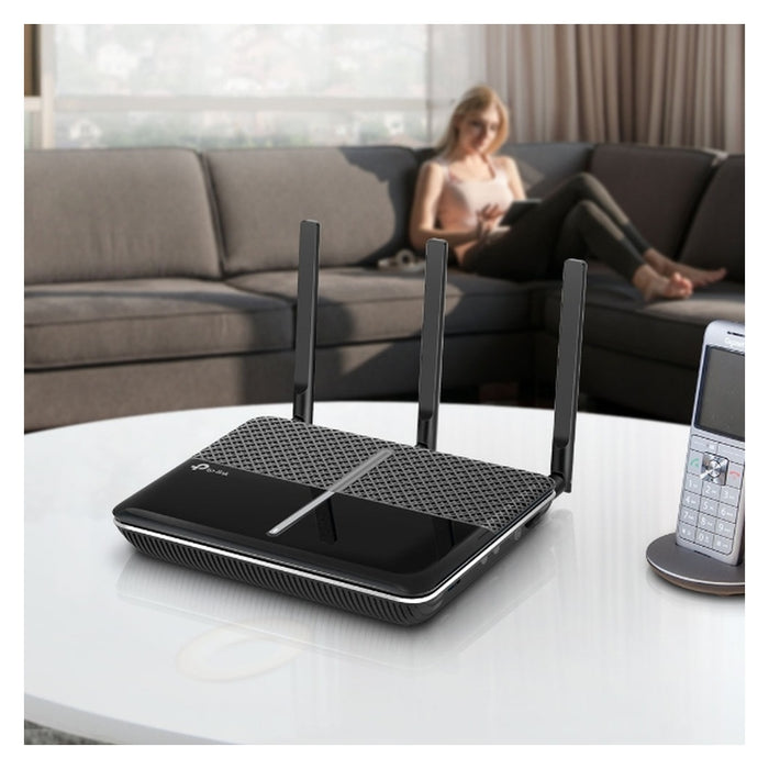 TP-Link Archer VR2100v WLAN-Router Gigabit Ethernet Dual-Band (2,4 GHz/5 GHz) 4G Schwarz