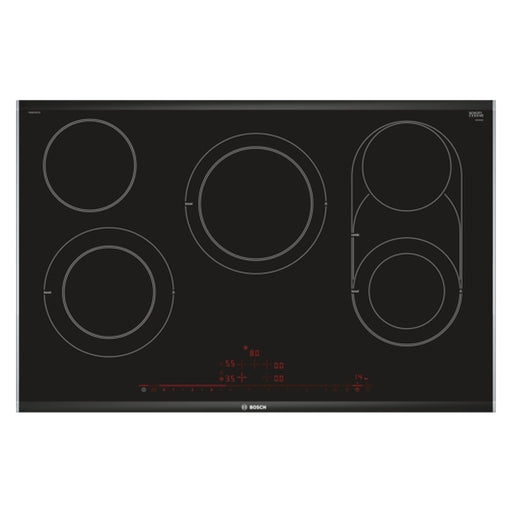 Produktbild Elektro-Kochfeld - Bosch Serie 8 PKM875DP1D Kochfeld Schwarz, Edelstahl Integriert Keramik 5 Zone(n)
