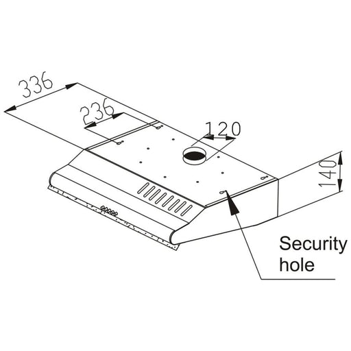 Produktbild Unterbauhaube - Exquisit UBH 20-2.1 MI Dunstabzugshaube
