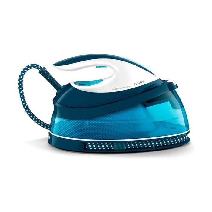 Philips PerfectCare Compact GC7840/20 Dampfbügelstation 2400 Watt blau, weiß