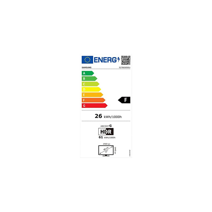 Samsung Odyssey LS27BG650EU 68,6 cm (27 Zoll) 2560 x 1440 Pixel Quad HD LCD Schwarz