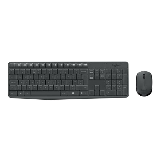 Produktbild Tastatur- und Maus-Set - Logitech MK235 kabelloses Tastatur und Maus Set QWERTZ Deutsch grau
