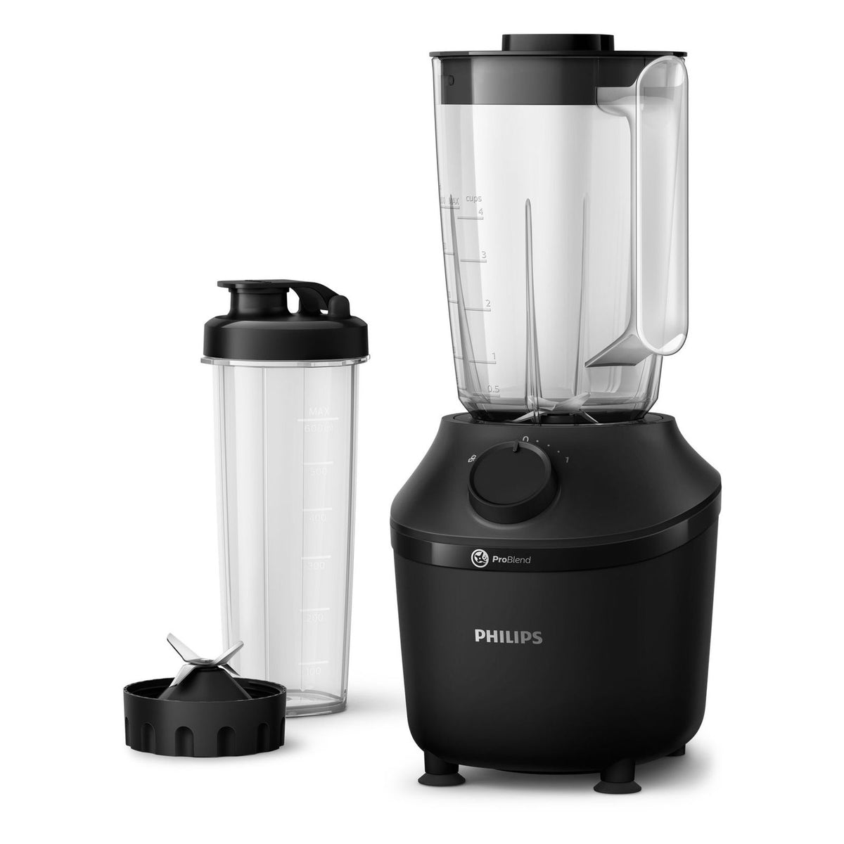 Produktbild Standmixer - Philips 3000 Series HR2041/41 Standmixer u. Smoothie Maker 450W Schwarz