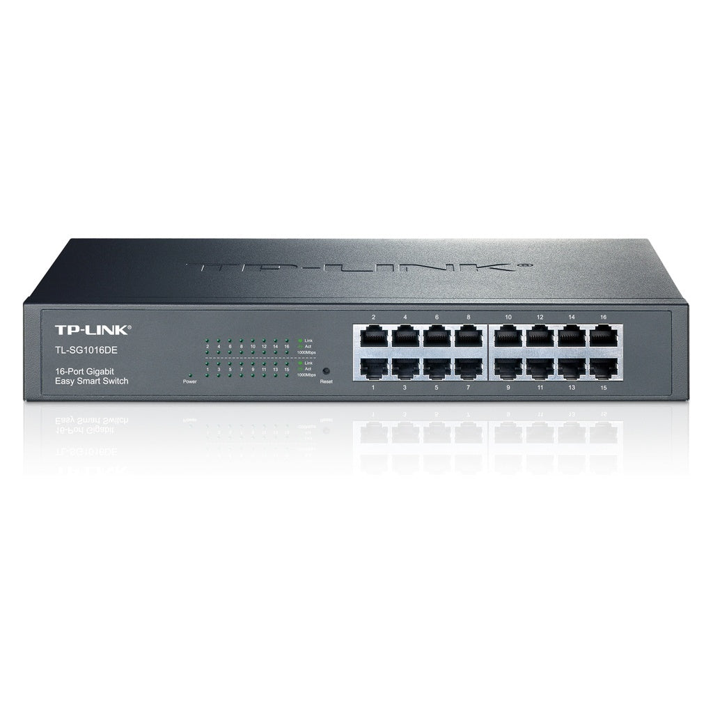Produktbild Gigabit-Switch - TP-Link TL-SG1016DE Managed L2 Gigabit Ethernet (10/100/1000) 1U Schwarz