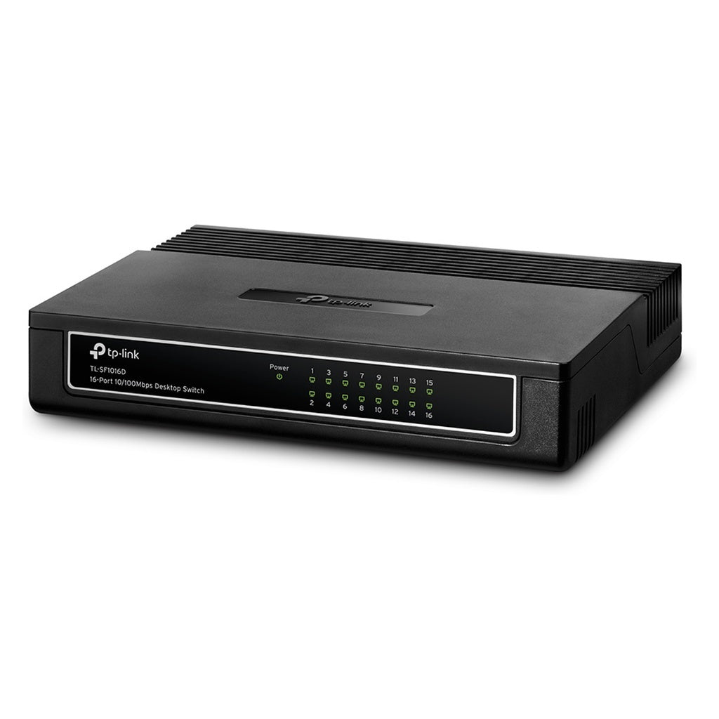 Produktbild Netzwerk-Switch - TP-Link TL-SF1016D Unmanaged Fast Ethernet (10/100) Weiß
