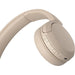 Sony WH-CH520 kabellose Bluetooth-Kopfhörer Beige - On-Ear-Kopfhörer bis 50h Laufzeit