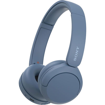 WH-CH520 kabellose Bluetooth-Kopfhörer Blau - On-Ear-Kopfhörer bis 50h Laufzeit