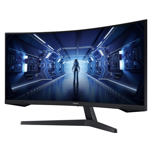Produktbild Gaming-Monitor - Samsung Odyssey C34G55TWWP 86,4 cm (34 Zoll) 3440 x 1440 Pixel UltraWide Dual Quad HD LED Schwarz