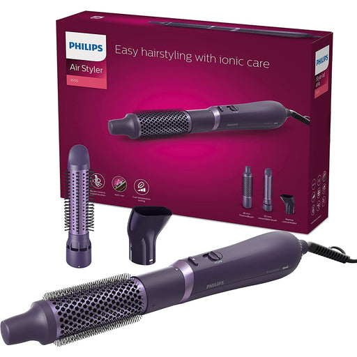 Produktbild Stylingbürste - Philips 3000 Series BHA305/00 AirStyler Warmluftbürste 800W Violett
