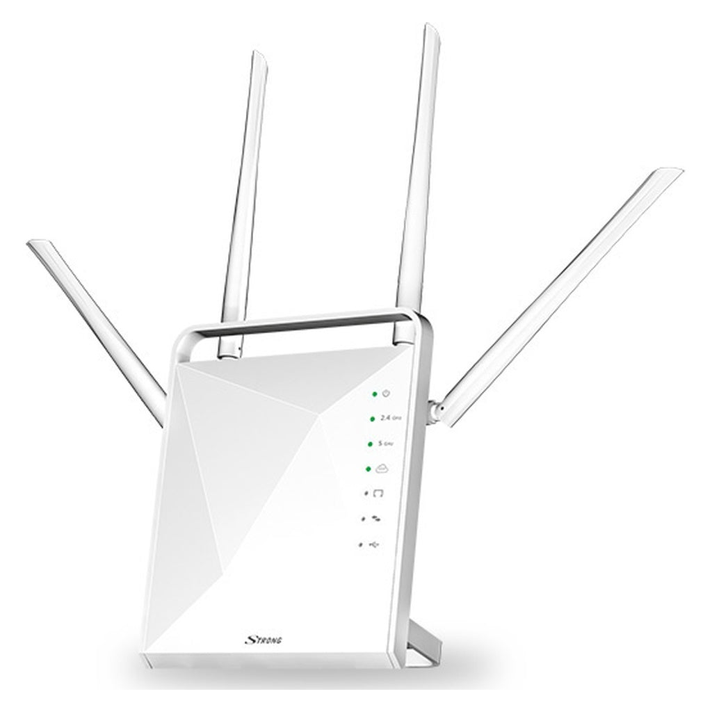 Produktbild WLAN-Router - Strong 1200 WLAN-Router Gigabit Ethernet Dual-Band (2,4 GHz/5 GHz) Weiß