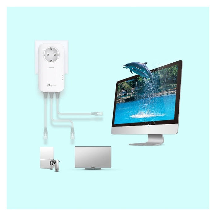 TP-Link TL-PA8033P KIT PowerLine Netzwerkadapter 1300 Mbit/s Eingebauter Ethernet-Anschluss Weiß