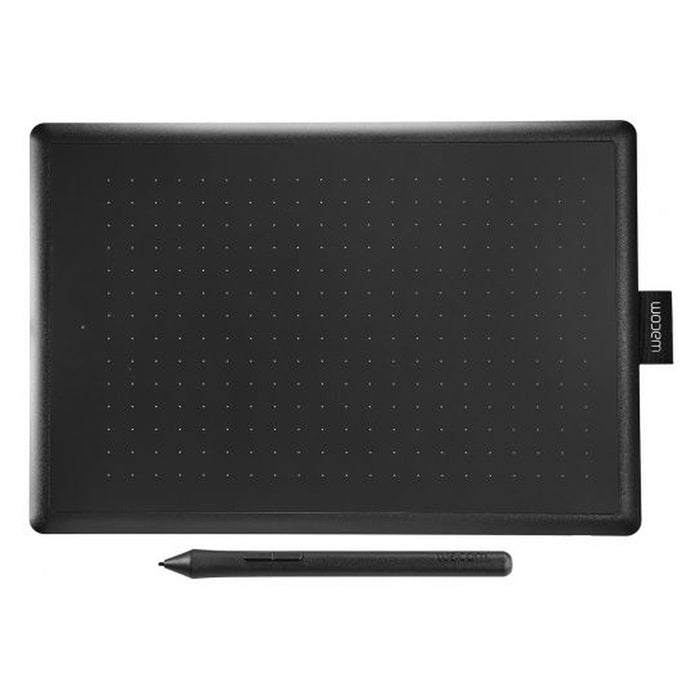 Wacom One by Medium Grafiktablett Schwarz, Rot 2540 lpi 216 x 135 mm USB