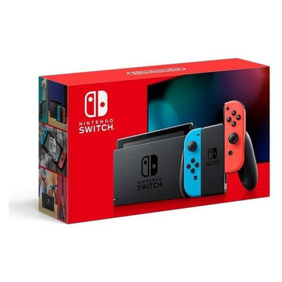 Switch tragbare Spielkonsole 32 GB Touchscreen WLAN neon-rot/neon-blau
