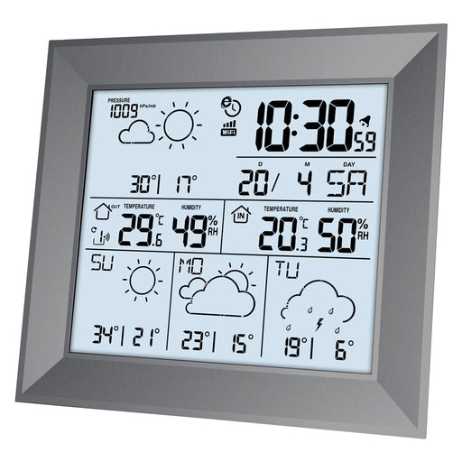 Produktbild Außenwetterstation - Technoline WD 2000 Digitale Wetterstation Grau Wechselstrom/Batterie WLAN