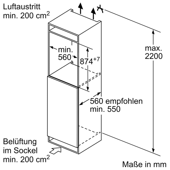 Neff GI1216DE0 Einbau-Gefriergerät 97L