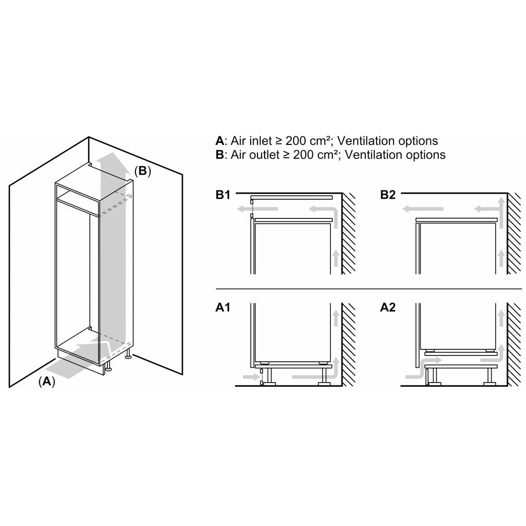 Produktbild Einbaugefrierschrank - Bosch Serie 6 GIV21ADD0 Einbau-Gefrierschrank Integriert 95 l D